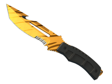 StatTrak™ Cuchillo de supervivencia ★ | Diente de tigre (Casi nuevo)