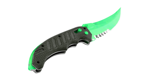 Preview image 4 of ★ Cuchillo plegable | Doppler gamma Esmeralda (Recién fabricado)