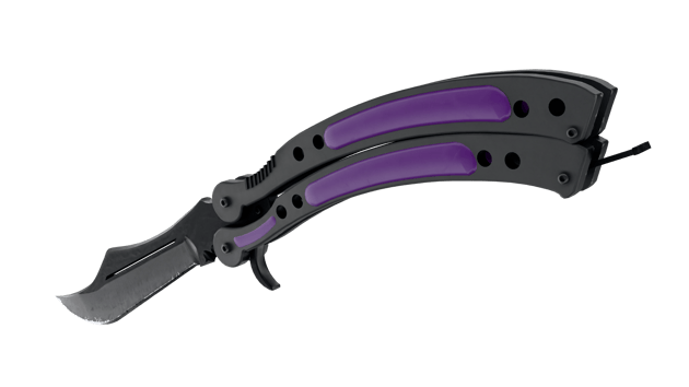 Preview image 3 of ★ Cuchillo Mariposa | Ultravioleta (Recién fabricado)