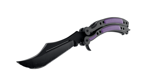 Preview image 2 of ★ Cuchillo Mariposa | Ultravioleta (Recién fabricado)
