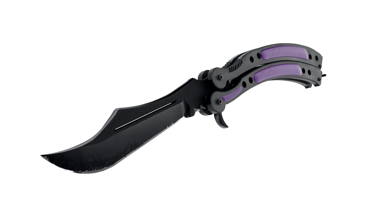 Preview image 2 of ★ Cuchillo Mariposa | Ultravioleta (Recién fabricado)