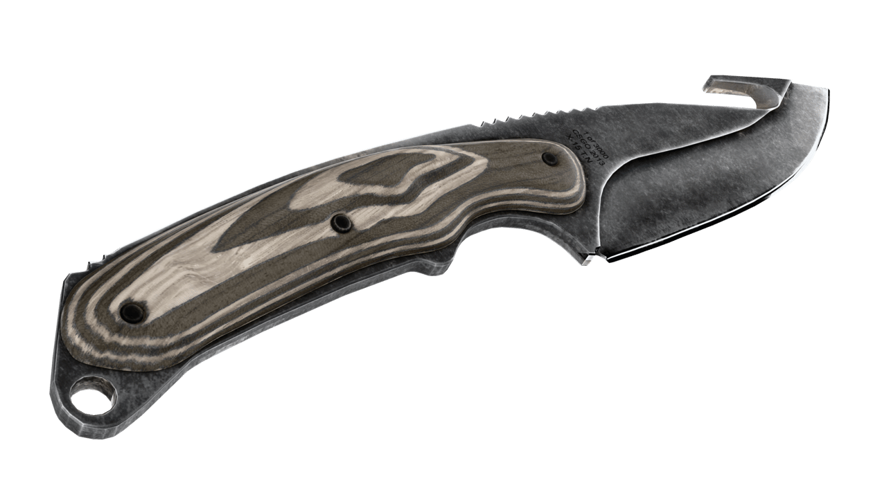 Preview image 4 of ★ Couteau à éviscérer | Noir stratifié (Neuve)