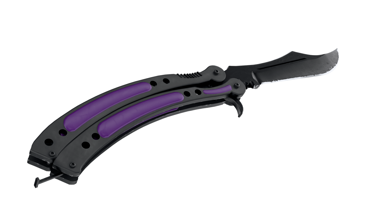 Preview image 4 of ★ Cuchillo Mariposa | Ultravioleta (Recién fabricado)