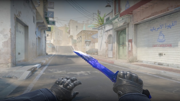 Preview image 8 of Faca do Caçador (★) | Doppler Safira (Factory new)