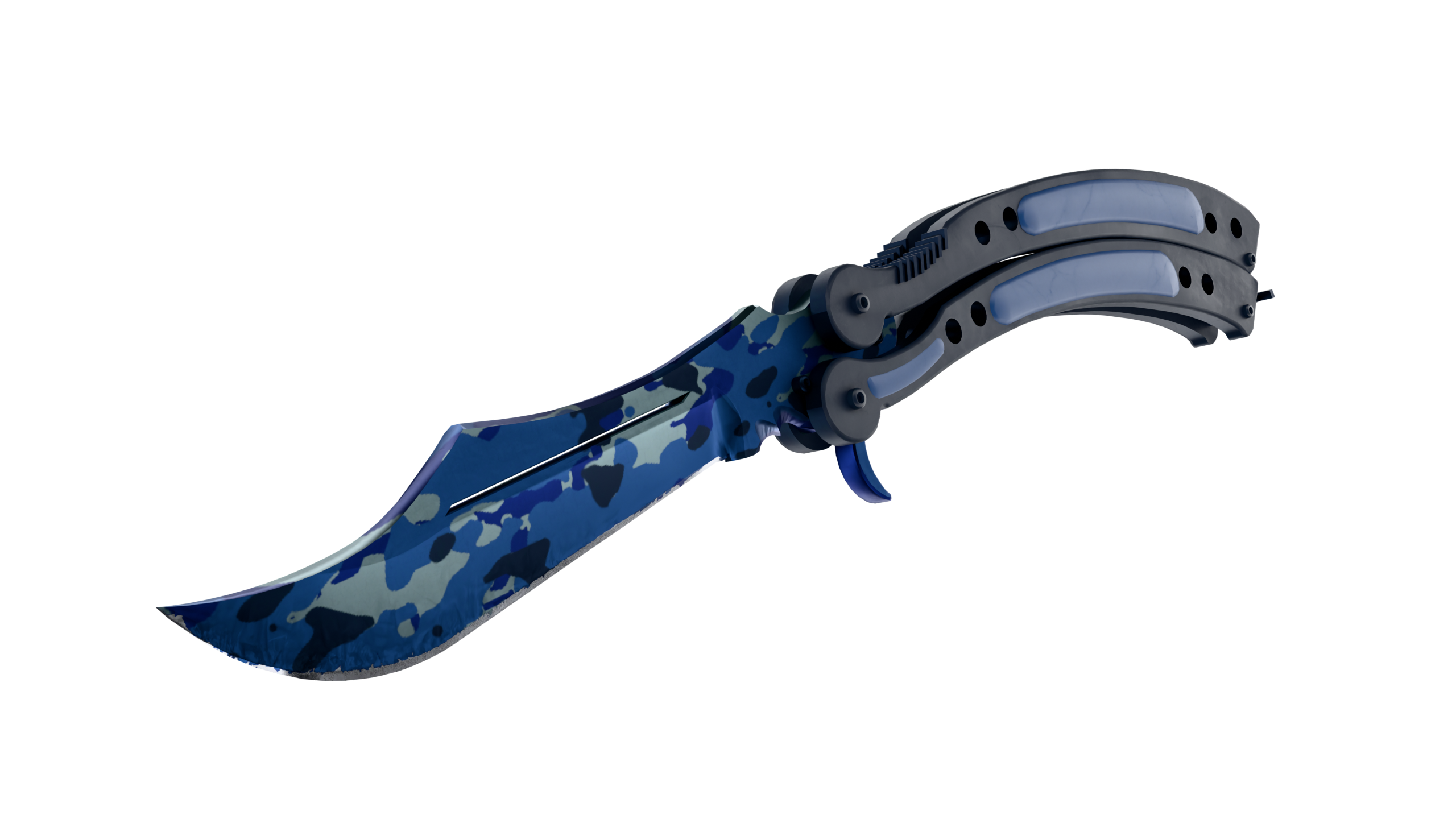 ☆ Butterfly Knife | Blue Steel (Minimal Wear)