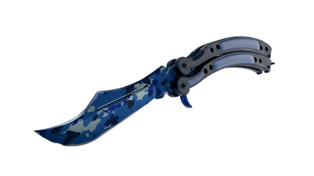 Preview image 2 of ★ Coltello a farfalla | Bright Water (Nuovo di fabbrica)