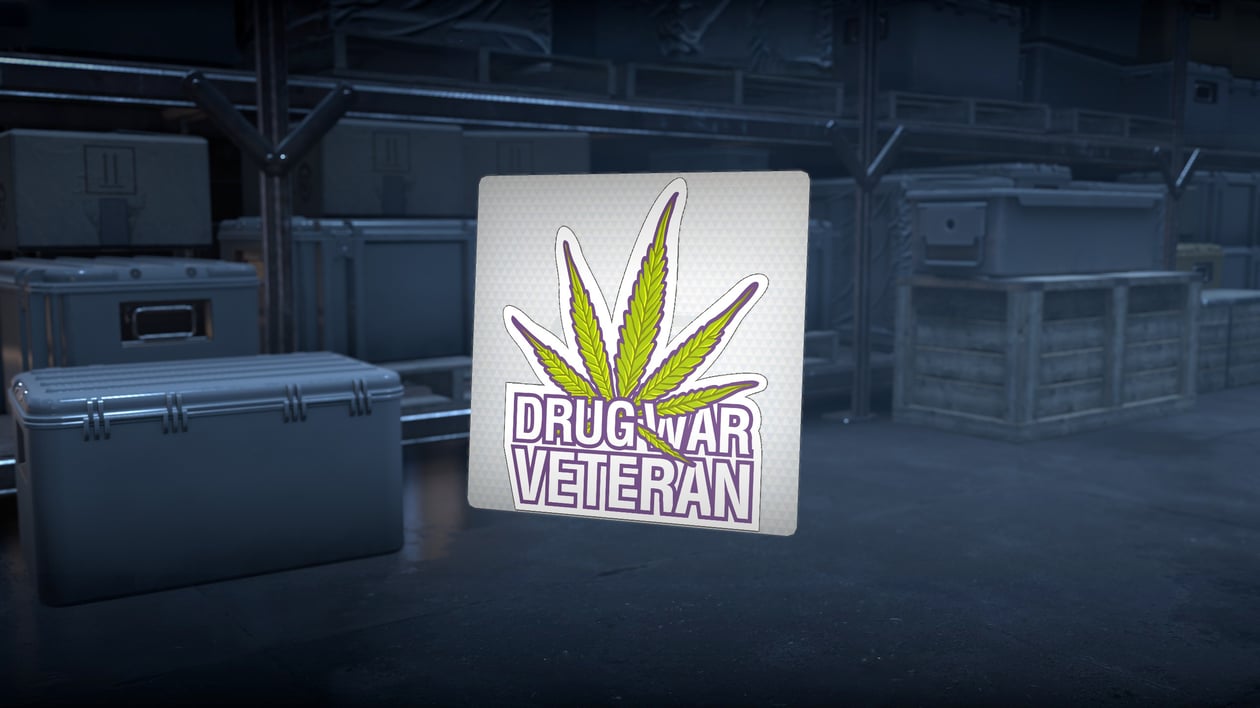 Preview image 2 of Sticker | Drug War Veteran