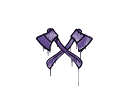 กราฟฟิตี้แบบปิดผนึก | X-Axes (ม่วงสัตว์ประหลาด)