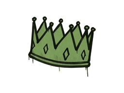 Graffiti scellé | Couronne-moi (Vert bataille)
