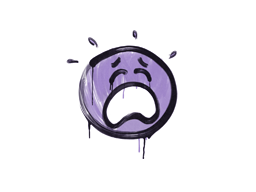 Grafiti precintado | QQ (violeta violento)