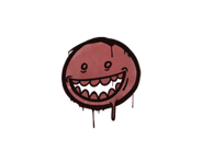 Versiegeltes Graffito | Mr. Teeth (Blutrot) image