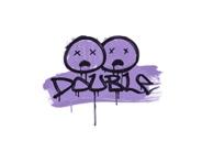 Zalakowane graffiti | Dwa trupy (brutalny fiolet) image