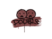 Sinetöity graffiti | Tuplat (Tiilenpunainen) image