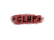 Versiegeltes Graffito | GLHF (Blutrot) Versiegeltes Graffito | GLHF (Blutrot) image