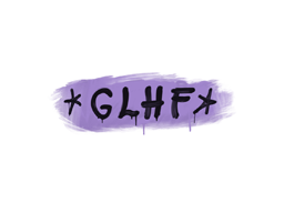 Graffiti scellé | GLHF (Violet violent)