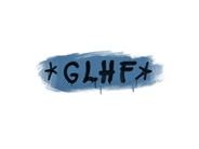 Zalakowane graffiti | GLHF (monarszy błękit) image