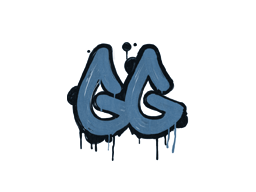 Grafiti precintado | GGEZ (azul monarca)
