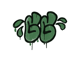 Graffiti scellé | GGWP (Vert jungle)