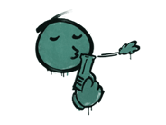 密封的塗鴉 | 快槍俠 (蛙綠) image