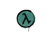 密封的塗鴉 | λ 符號 (蛙綠) image