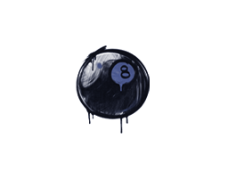 Versiegeltes Graffito | 8-Ball (SWAT-Blau)