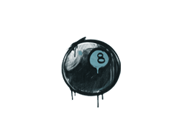 Versiegeltes Graffito | 8-Ball (Drahtblau) image