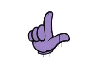 Versiegeltes Graffito | Loser (Brutales Violett) image