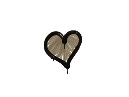 กราฟฟิตี้แบบปิดผนึก | Heart (น้ำตาลฝุ่น)
