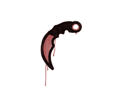 Grafite Lacrado | Karambit (Vermelho sangue)