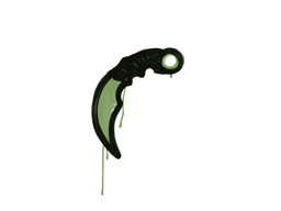 Zalakowane graffiti | Karambit (bitewna zieleń)