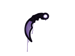 Grafite Lacrado | Karambit (Roxo monstro)