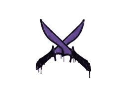 Grafite Lacrado | Facas Cruzadas (Roxo monstro)