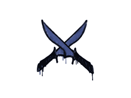 กราฟฟิตี้แบบปิดผนึก | X-Knives (น้ำเงิน SWAT)