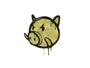Grafiti precintado | Cerdito (amarillo pollo) image