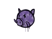 Graffiti scellé | Cochon (Violet monstre) Graffiti scellé | Cochon (Violet monstre) image