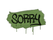 Grafiti precintado | Sorry (verde camuflaje) Grafiti precintado | Sorry (verde camuflaje) image