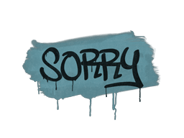 Grafiti precintado | Sorry (azul cable) Grafiti precintado | Sorry (azul cable) image