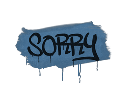 กราฟฟิตี้แบบปิดผนึก | Sorry (น้ำเงินราชา)