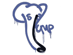 Grafiti precintado | Retroceso - UMP-45 (azul SWAT)