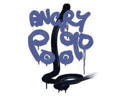 Graffiti scellé | Motif du recul du P90 (Bleu SWAT)