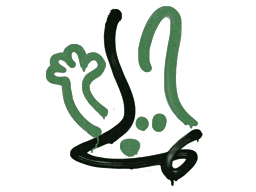 Graffiti scellé | Motif du recul du FAMAS (Vert jungle)