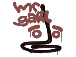 Graffito sigillato | Rinculo - Galil AR (Rosso mattone)