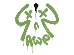 Grafiti precintado | Retroceso - AWP (verde camuflaje)