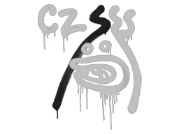 Grafite Lacrado | CZ-75 (Coice) (Branco tubarão)