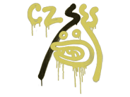 Grafite Lacrado | CZ-75 (Coice) (Amarelo explosivo) Grafite Lacrado | CZ-75 (Coice) (Amarelo explosivo) image