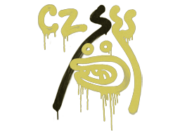 Grafiti precintado | Retroceso - CZ-75 (amarillo pollo)