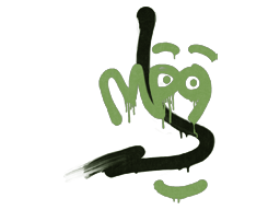 Zalakowane graffiti | Odrzut MP9 (bitewna zieleń)