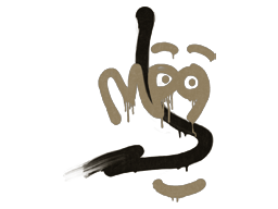 Graffiti scellé | Motif du recul du MP9 (Brun poussière)