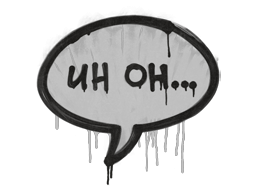 กราฟฟิตี้แบบปิดผนึก | Uh Oh (ขาวฉลาม)