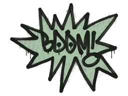 Graffito sigillato | BOOM (Verde dollaro)